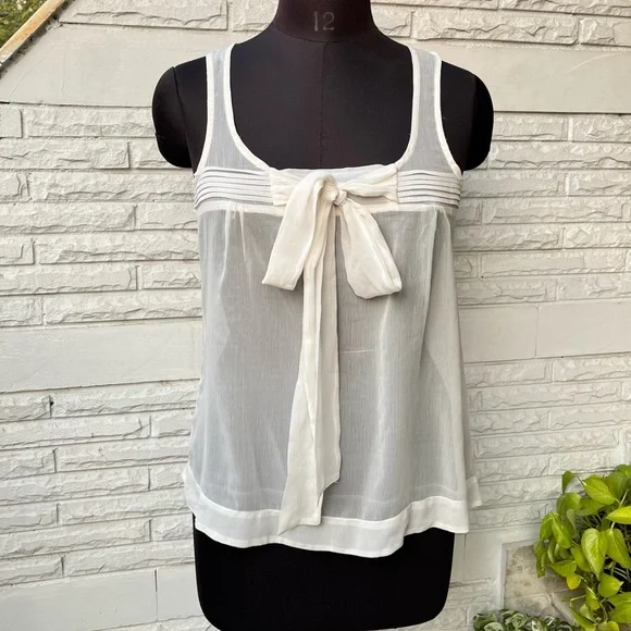 NWOT ONLY White Sheer Tunic Top - Picture 1 of 9